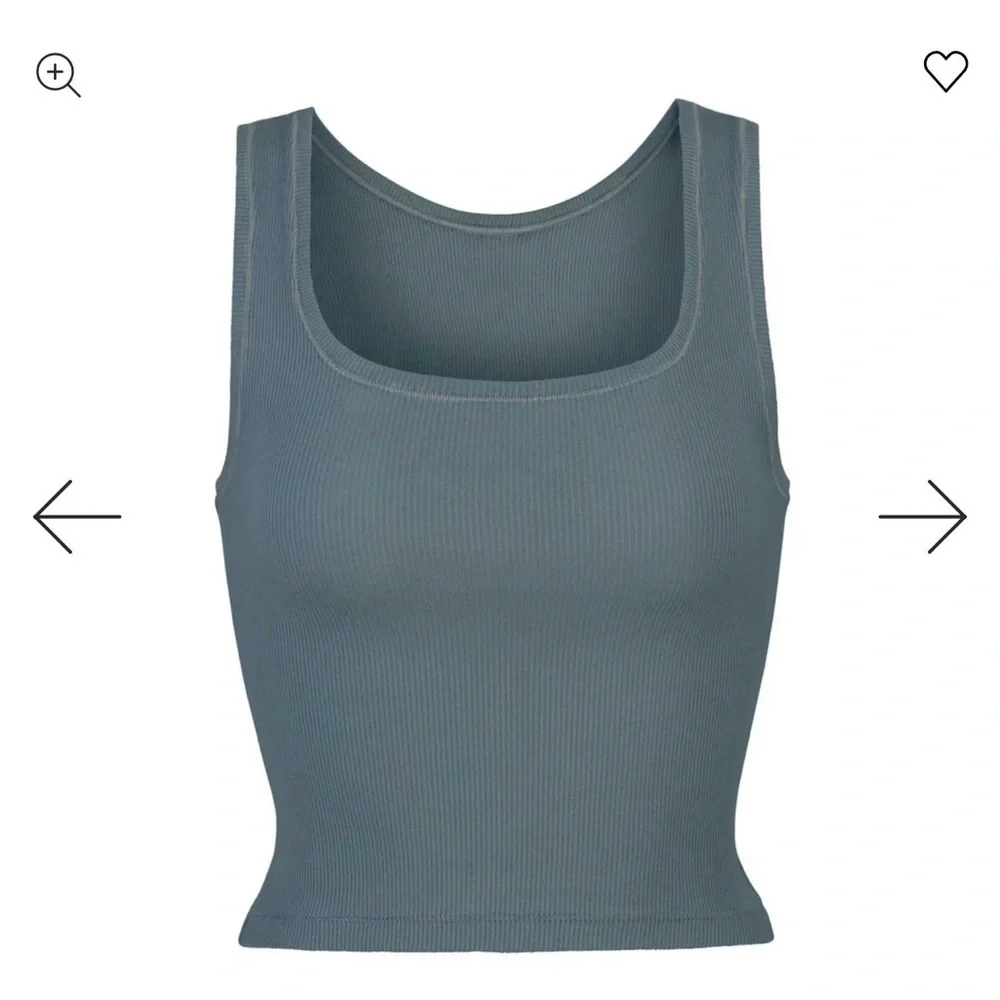 Skims Cotton Ribbed Tank, Kyanite - Picture 5 of 5